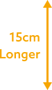 15 cm longer
